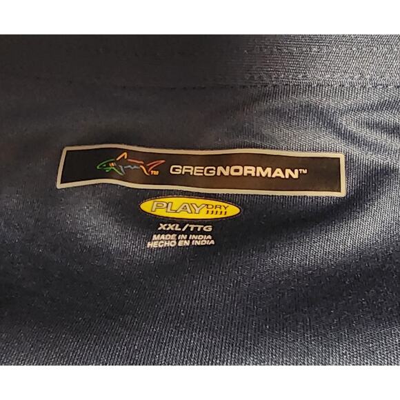 Greg Norman Performance Golf Polo Shirt Soft Lots Of 2 Size XXL White/Blue - Picture 4 of 9